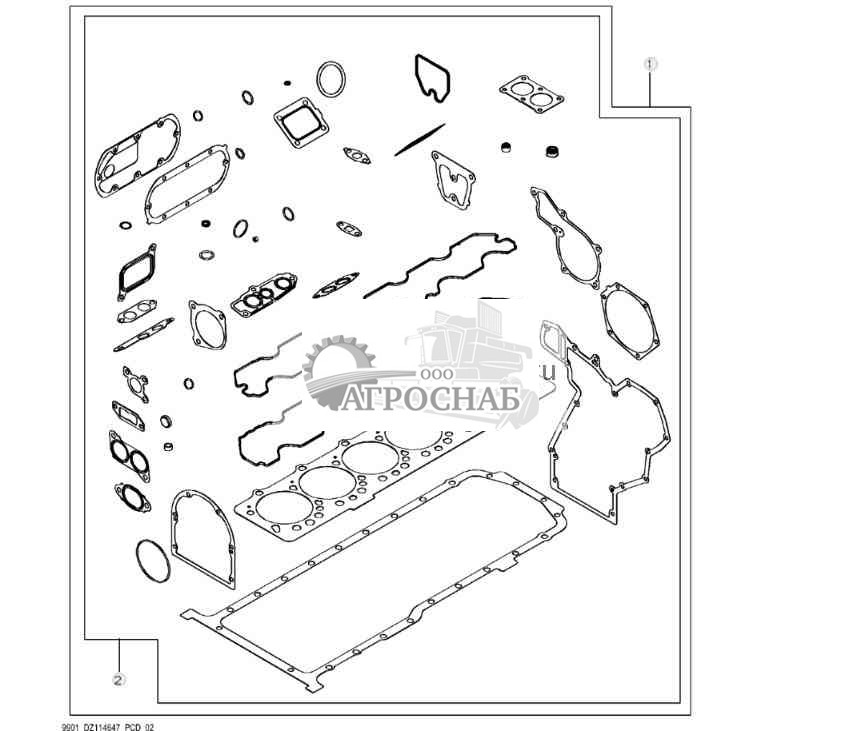 9901 Комплект для капитального ремонта двигателя (22) 